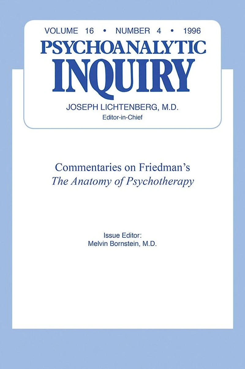 Commentaries: Psychoanalytic Inquiry, 16.4
