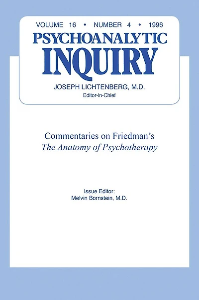 Commentaries: Psychoanalytic Inquiry, 16.4