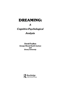 Dreaming: A Cognitive-psychological Analysis