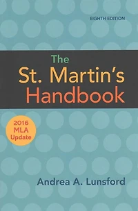 The St. Martin's Handbook with 2016 MLA update