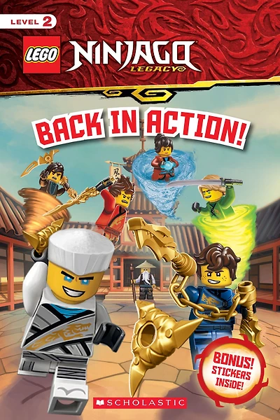 Back in Action! (LEGO Ninjago: Reader with Stickers)