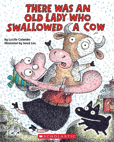 There Was an Old Lady Who Swallowed a Cow! (Board Book)