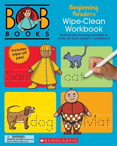 Bob Books - Wipe-Clean Workbook: Beginning Readers Phonics, Ages 4 and up, Kindergarten (Stage 1: Starting to Read)