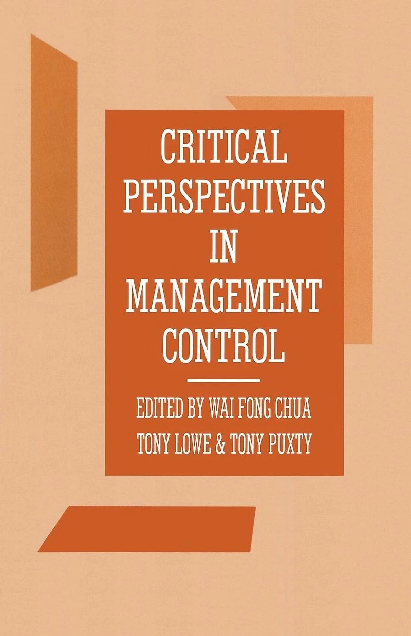 Critical Perspectives Management Control