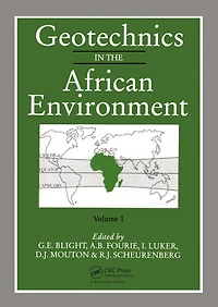 Geotechnics the African Environment, volume 1: Proceedings of 10th regional conference for Africa on soil mechananics foundation engineering & 3rd international tropical residual soils, Maseru, 23-27 September 1991, 2 volumes