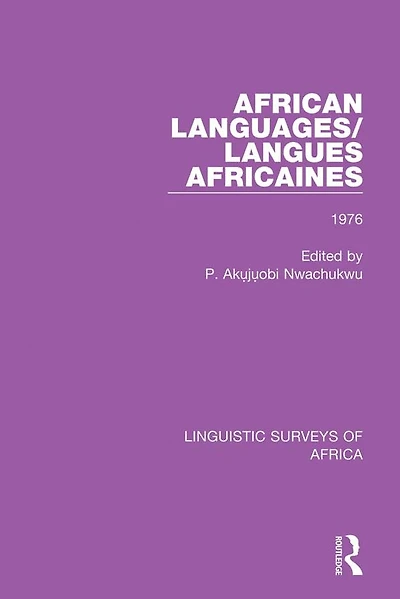 African Languages/Langues Africaines: Volume 2 1976