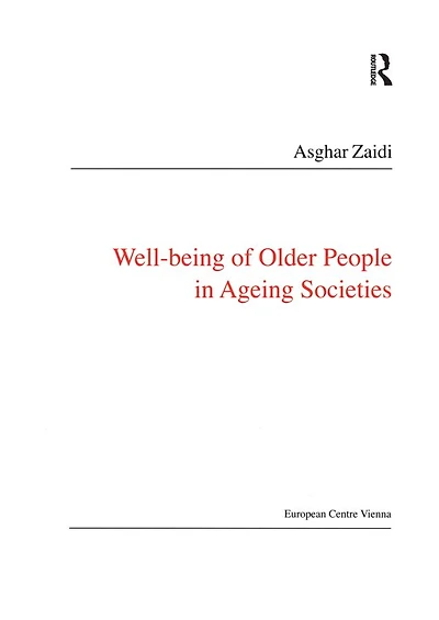 Well-Being of Older People Ageing Societies