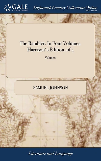 The Rambler. In Four Volumes. Harrison's Edition. of 4; Volume