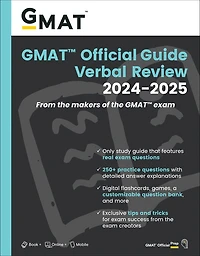GMAT Official Guide Verbal Review 2024-2025: Book + Online Question Bank