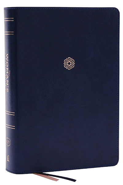 KJV, The Woman's Study Bible, Blue Leathersoft, Red Letter, Full-Color Edition, Comfort Print (Thumb Indexed): Receiving God's Truth for Balance, Hope, and Transformation