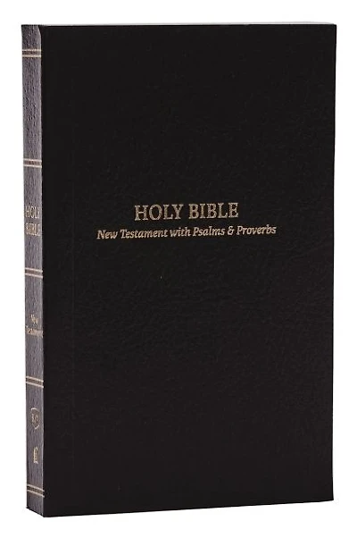 KJV Holy Bible: Pocket New Testament with Psalms and Proverbs, Softcover, Red Letter