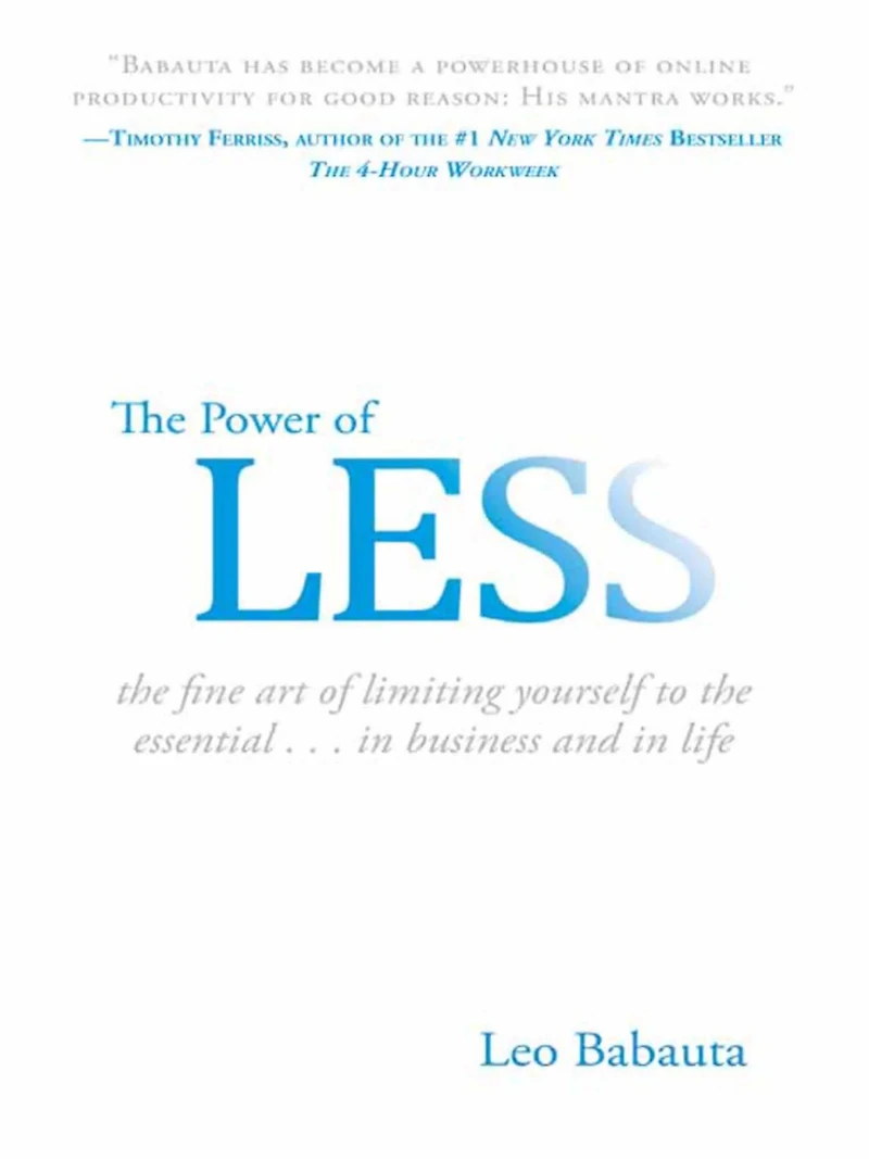 the Power of Less: Fine Art Limiting Yourself to Essential...in Business and Life