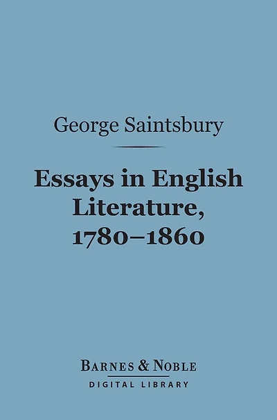 Essays English Literature, 1780-1860