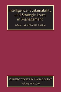 Intelligence, Sustainability, and Strategic Issues Management: Current Topics Management