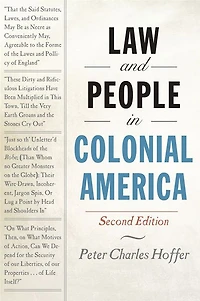 Law and People Colonial America