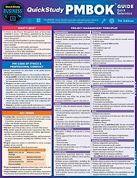 QuickStudy PMBOK Guide Quick Reference - for 7th Edition: Laminated Test-Prep