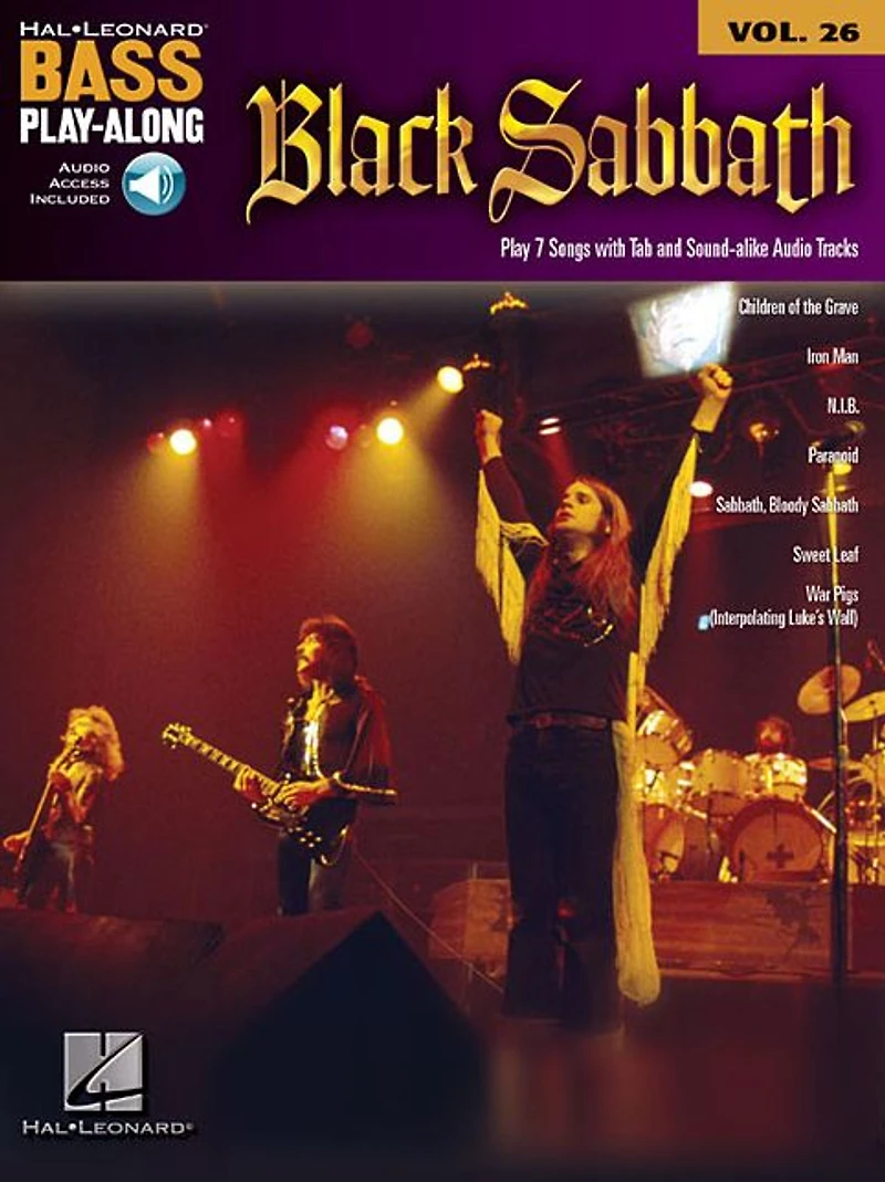 Black Sabbath Songbook: Bass Play-Along Volume 26