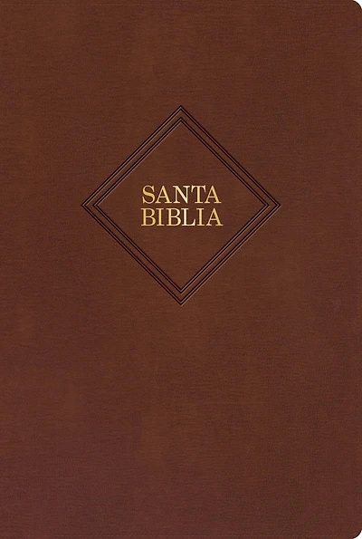 RVR 1960 Biblia letra gigante, café piel fabricada (Edición 2023): Santa Biblia