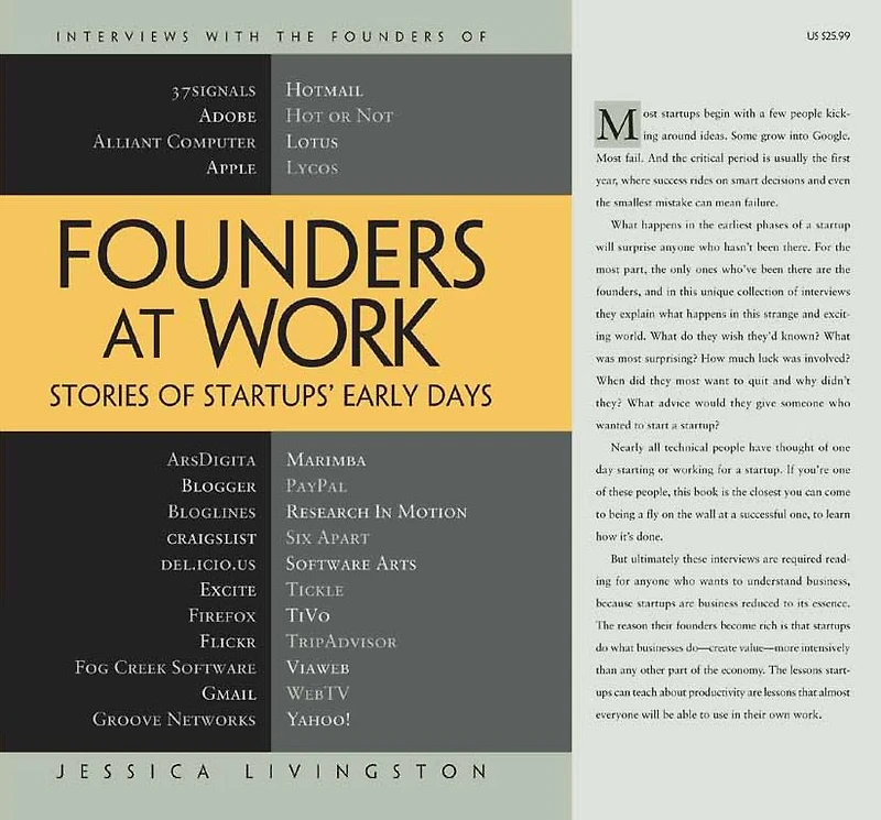 Founders at Work: Stories of Startups' Early Days