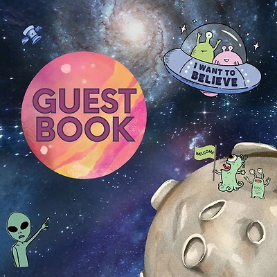 Guest Book Aliens: Fabulous For Your Party - Keepsake of Family and Friends Treasured Messages and Photos