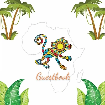Guest Book Monkey Mandala: Fabulous For Your Party - Keepsake of Family and Friends Treasured Messages and Photos