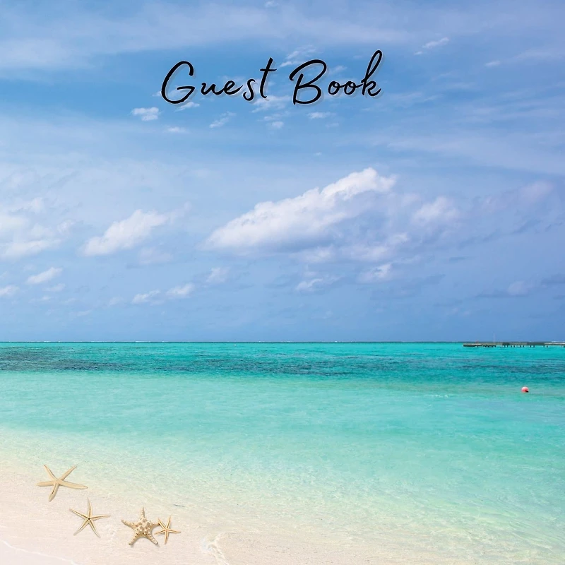 Guest Book Turquoise Ocean: Classic Guest Book Organizer Perfect for Your B&B, Hotel, Club, Birthday, Wedding, Special Party or Event