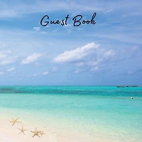 Guest Book Turquoise Ocean: Classic Guest Book Organizer Perfect for Your B&B, Hotel, Club, Birthday, Wedding, Special Party or Event