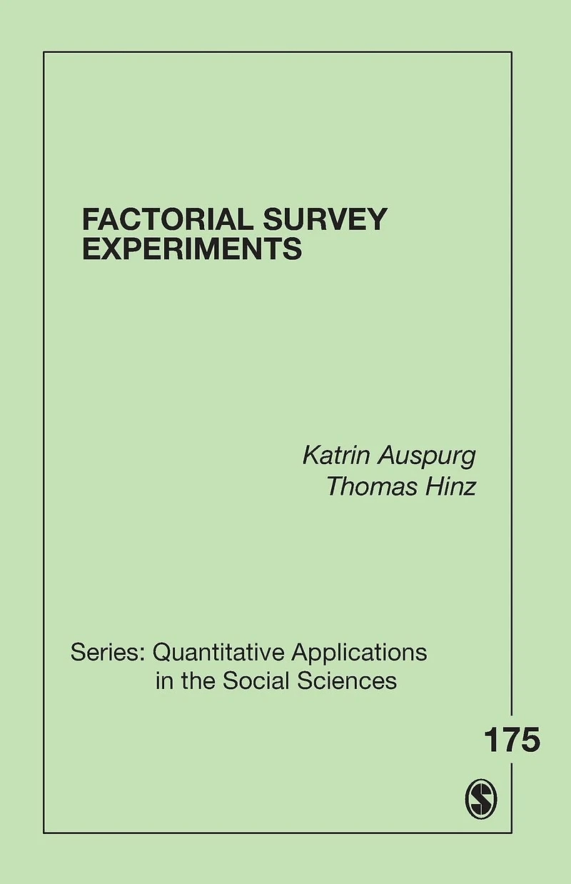 Factorial Survey Experiments