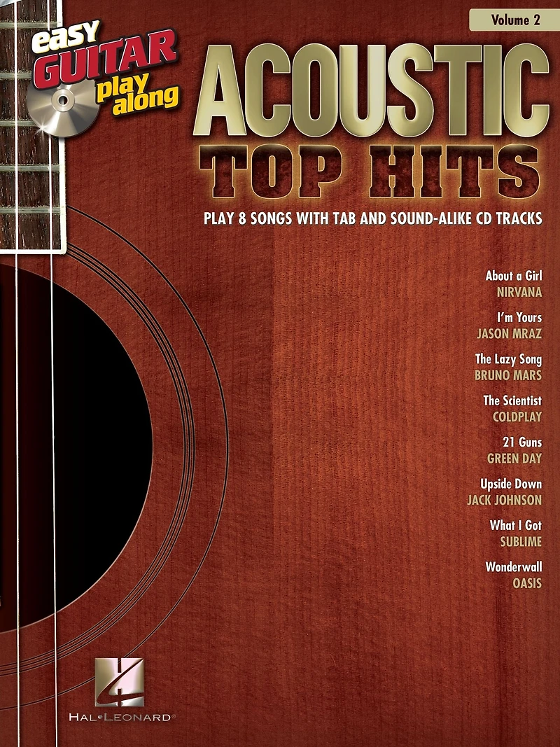 Acoustic Top Hits (Songbook): Easy Guitar Play-Along Volume 2
