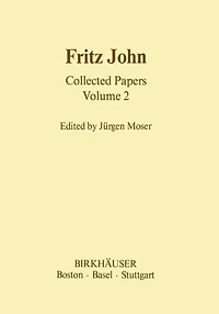 Fritz John Collected Papers: Volume 2
