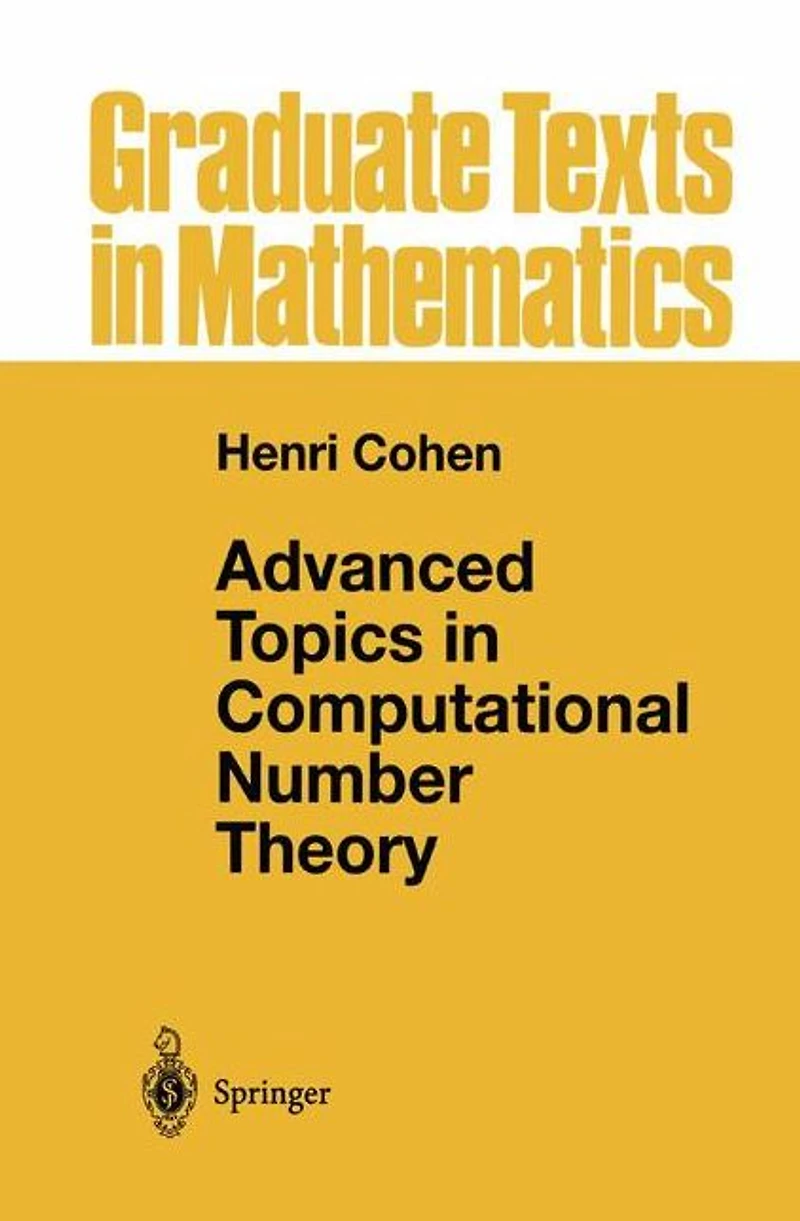 Advanced Topics Computational Number Theory