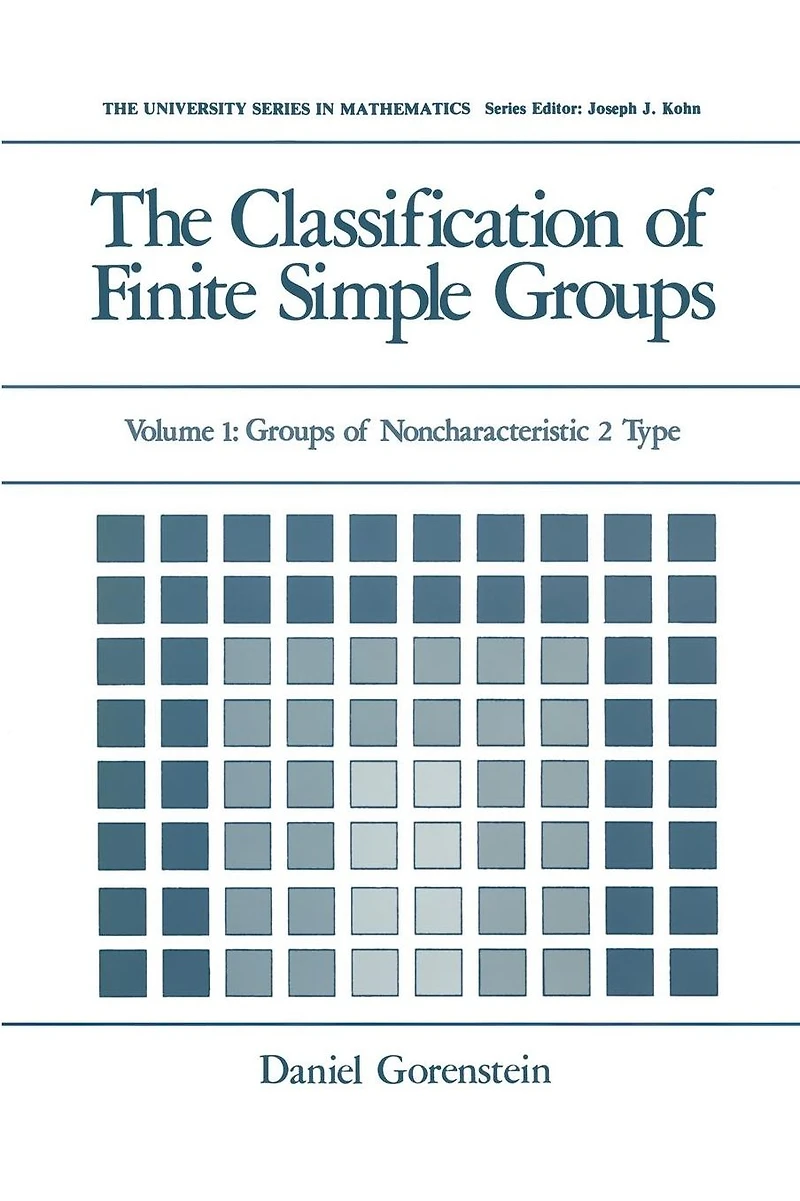 The Classification of Finite Simple Groups: Volume 1: Groups Noncharacteristic 2 Type
