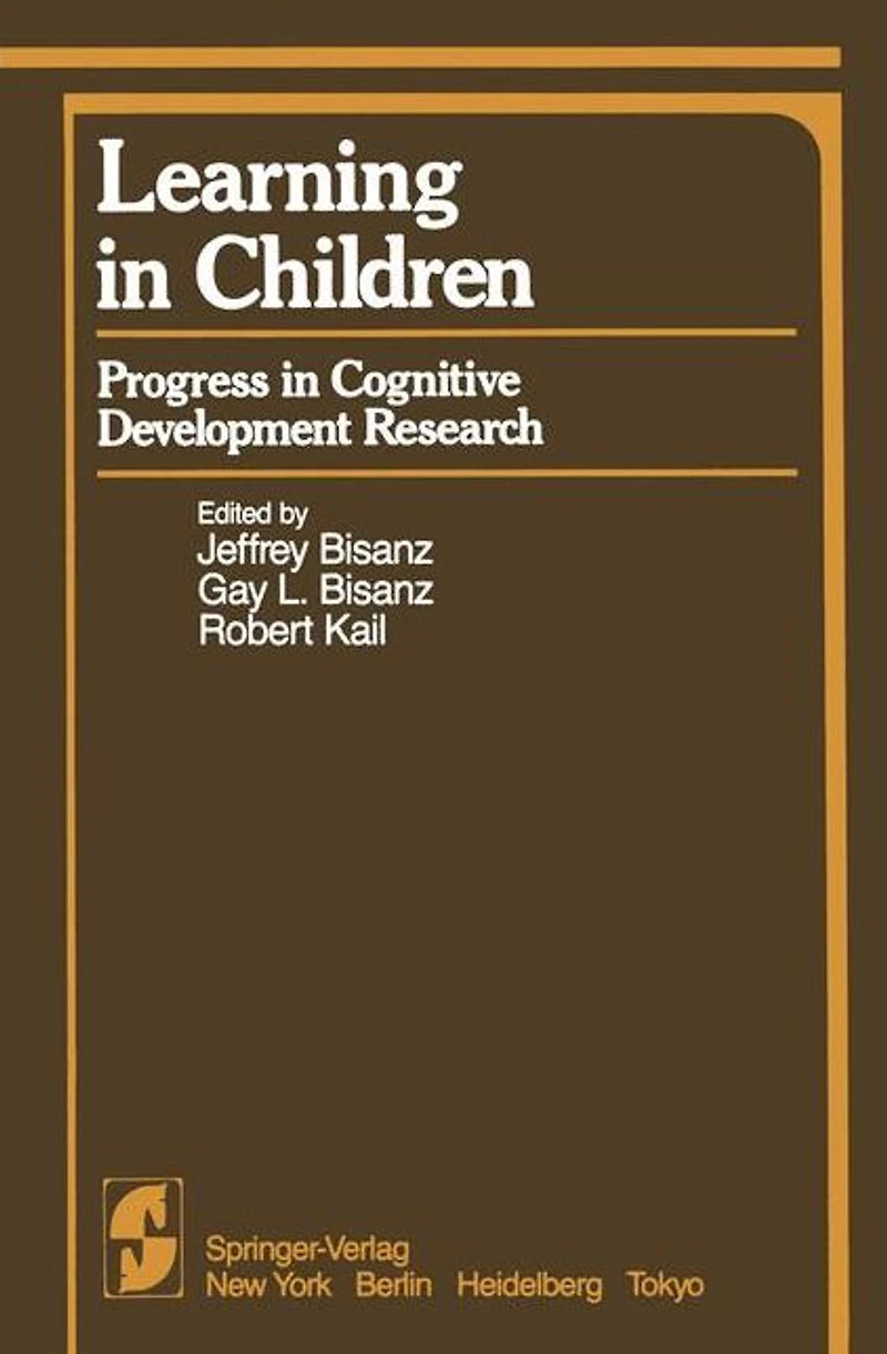 Learning in Children: Progress in Cognitive Development Research