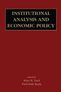 Institutional Analysis and Economic Policy