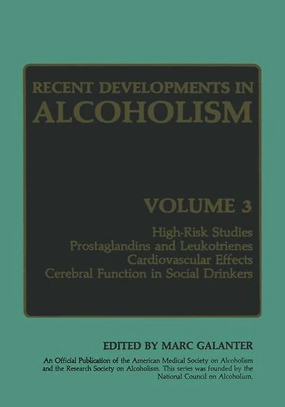 Recent Developments in Alcoholism: Volume 3