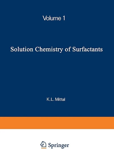 Solution Chemistry of Surfactants: Volume