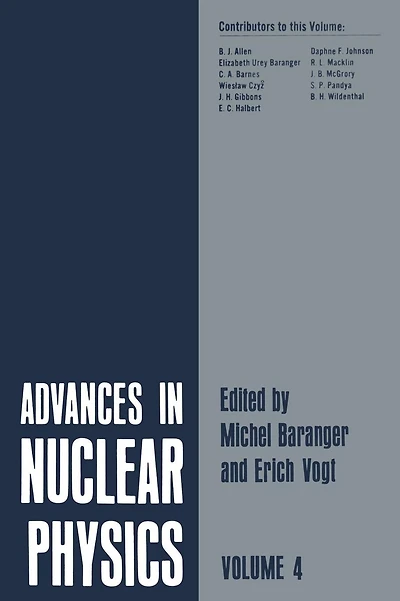 Advances in Nuclear Physics: Volume 4