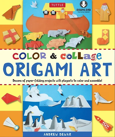 Color & Collage Origami Art Kit Ebook: This Easy Origami Book Contains 45 Fun Projects, Origami How-to Instructions and Downloadable Materials