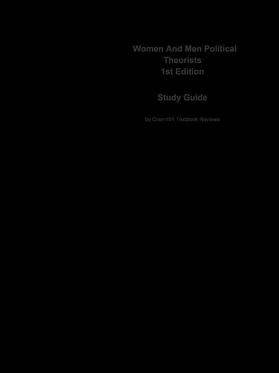 Women And Men Political Theorists: Political science, Political science