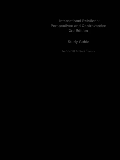 International Relations, Perspectives and Controversies