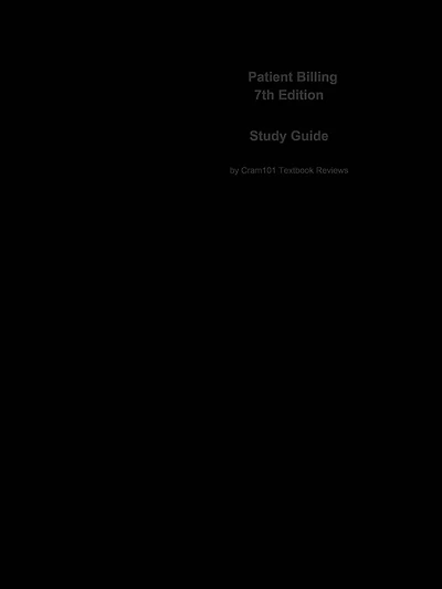 e-Study Guide for: Patient Billing by Susan Sanderson, ISBN 9780073402024