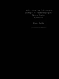 e-Study Guide for: Multicultural Law Enforcement: Strategies for Peacekeeping in a Diverse Society by Multicultural Law Enforcement, ISBN 9780131571310