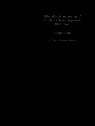 Educational Leadership , A Problem - Based Approach