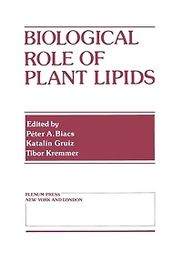 Biological Role of Plant Lipids