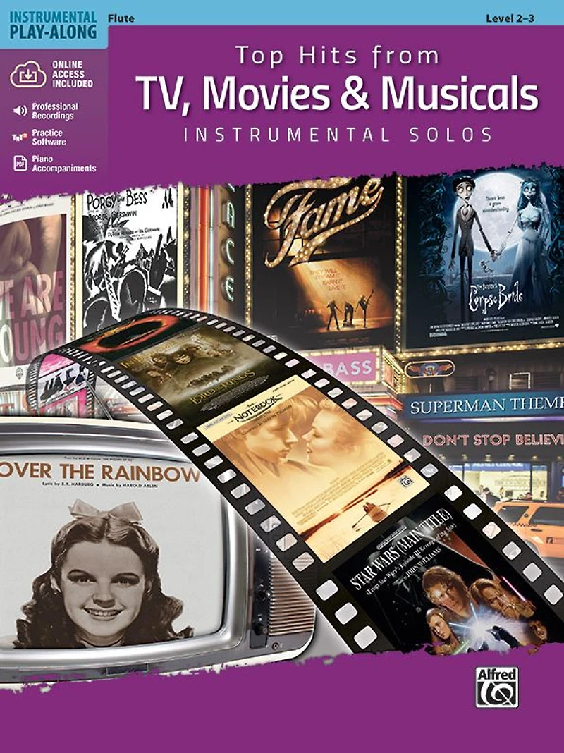 Top Hits from TV, Movies & Musicals Instrumental Solos: Flute, Book & Online Audio/Software/PDF