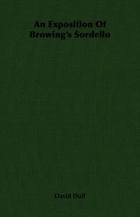 An Exposition Of Browing's Sordello