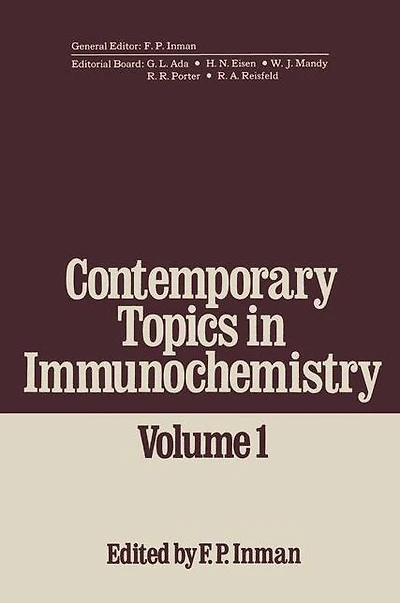 Contemporary Topics in Immunochemistry: Volume 1