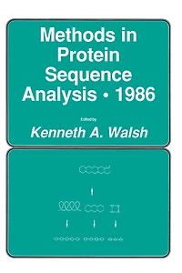 Methods Protein Sequence Analysis · 1986