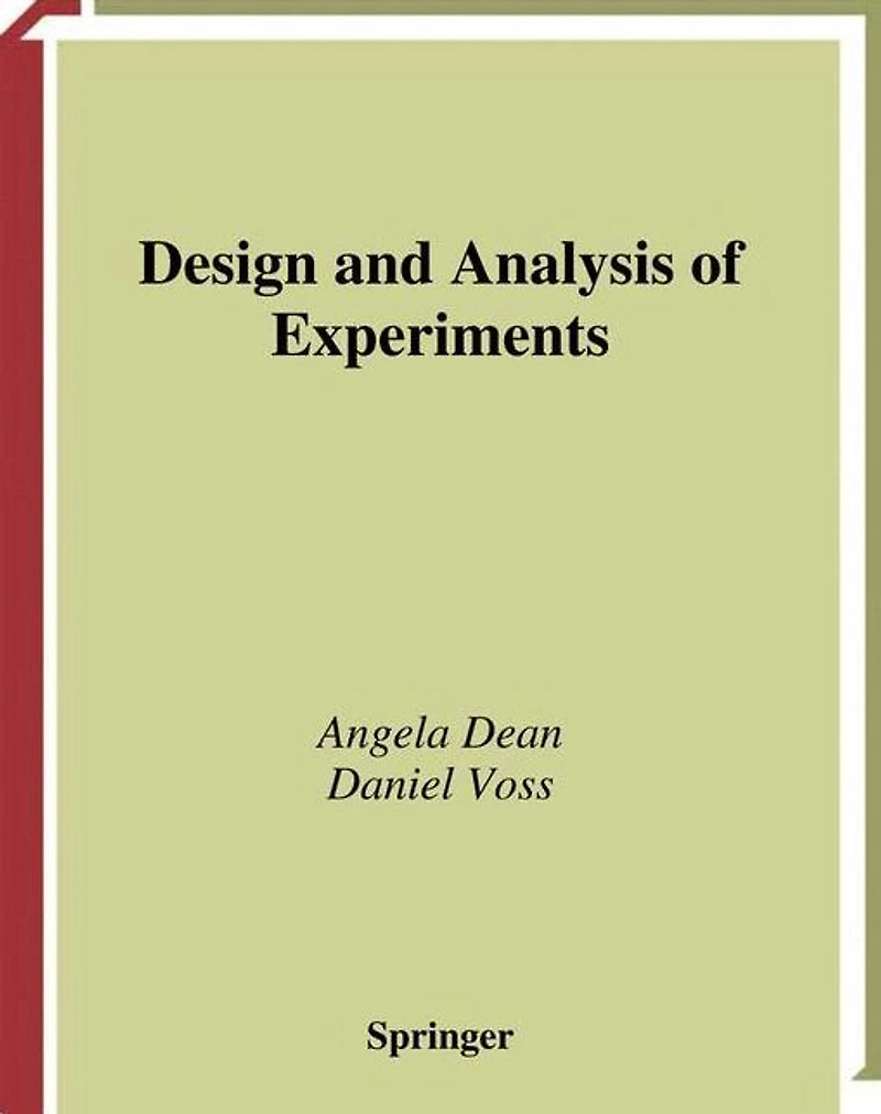 Design and Analysis of Experiments