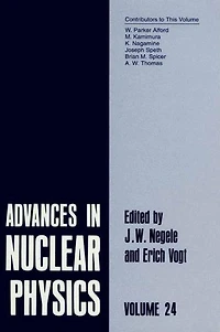 Advances Nuclear Physics: Volume 24